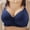 Blue, variant on WQJNWEQ Clearance Wireless Bras for Women Support Plus Ladies Embroidered Glossy Comfortable Breathable Bra Underwear No Rims