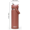 thumbnail image 4 of CamelBak Thrive™ Flip Straw Insulated Stainless Steel Water Bottle, 20oz, Sierra Red, 4 of 6
