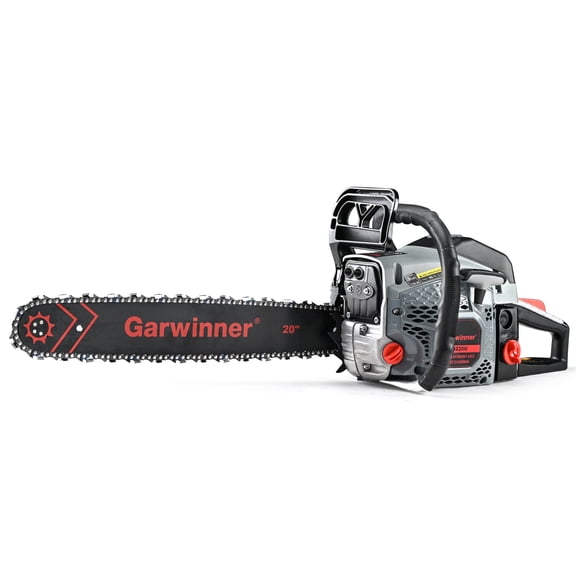 Garwinner Gas Chainsaw 20'' 2-Stroke 62CC Cordless Chainsaw 6220G for Farm, Garden, Ranch, Cutting Wood/Trees/Firewood