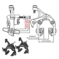 thumbnail image 4 of maskred 2 Pieces Bike C Clamp Brake Aluminum Alloy Waterproof Clip Replacement Part, 4 of 6