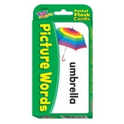 Trend, TEPT23003, Picture Words Pocket Flash Cards, 56 / Box, Assorted