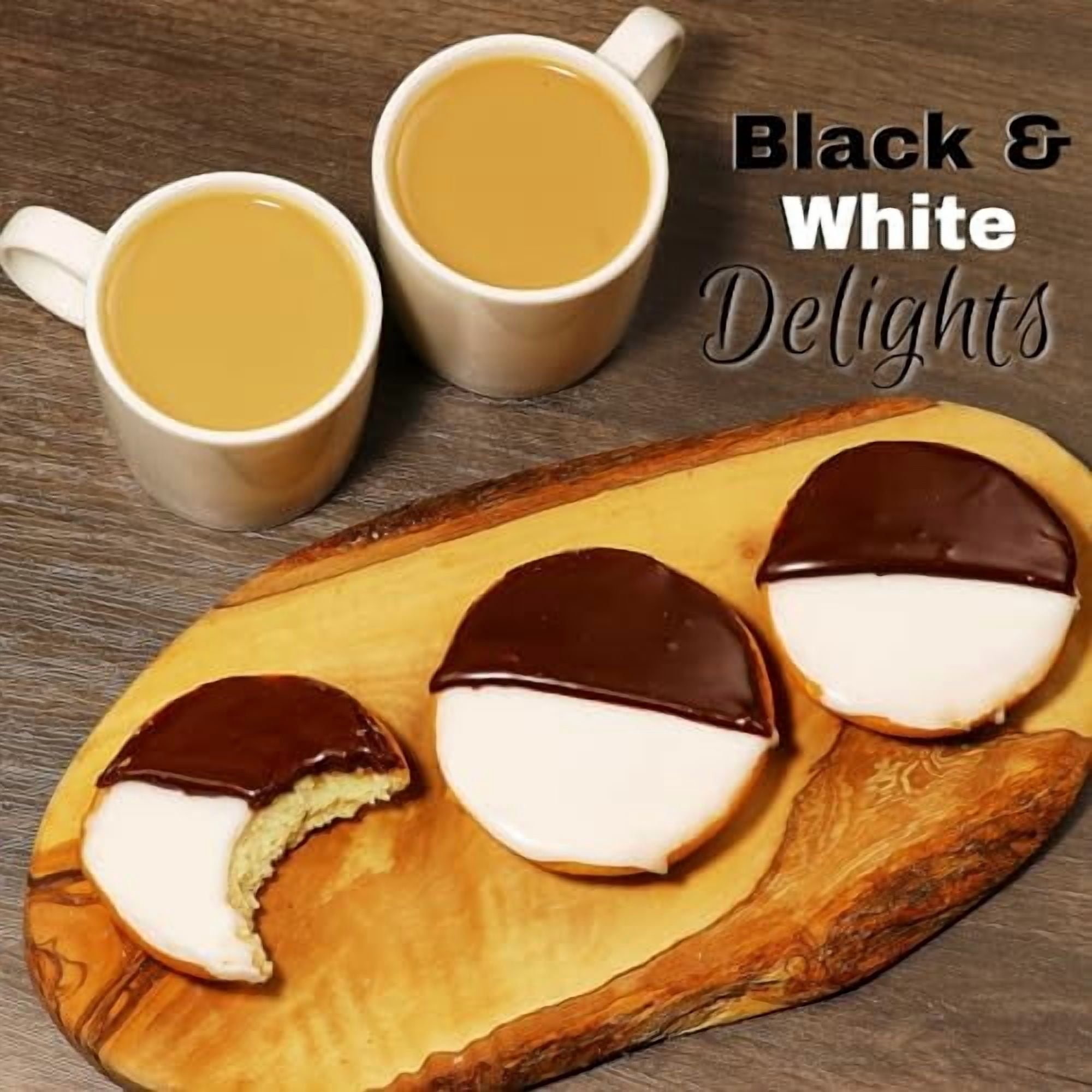 Black & White Cookies | 90 Individually Wrapped Cookies | NY Style Black and White Cookies | Cookies Snack Packs | Lunchbox Snacks | Office Snacks | Kosher, Dairy & Nut Free | Stern’s Bakery