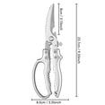 thumbnail image 7 of Heavy Duty Stainless Steel Scissors, Multi Function Kitchen Bone Cutting Shears, Sharp Chicken Fish Scissors, Durable Tool for Food Prep Baby Food, 7 of 7