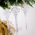 thumbnail image 4 of Toystoory Adorno de gota de copo de nieve, decoración de árbol de Navidad de plástico, colgante portátil, manualidades, decoración de ciervos de Kits de decoración para fiestas Llave Toystoory HA070366-01, 4 of 6