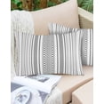 thumbnail image 6 of Black White Striped Throw Pillow Covers, Modern Farmhouse Geometric Soft Breathable Pillow Cases with Invisible Zipper for Sleeping, King Size Pillowcases for Couch Bed Sofa Chair 20x36 Inches, 6 of 6