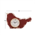 thumbnail image 4 of DecMode 7 In. Red Farmhouse Analog Clock, 4 of 10