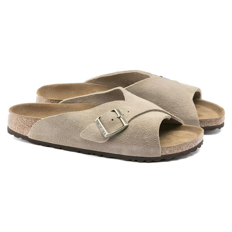 BIRKENSTOCK Arosa Soft Footbed Suede Leather Sandal Slide BIRKENSTOCK Arosa Soft Footbed Suede Leather Sandal Slide
