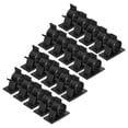 thumbnail image 1 of Unique Bargains 75Pcs Cable Clips 13-16mm Dia Self Adhesive Nylon Wire Holder Adjustable Cable Cord Management Organizer Black, 1 of 5