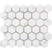 Marbletiledirect Bianco Dolomiti White Marble Mosaic Tile