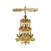 German christmas pyramid Snowmen, height 47 cm / 19 inch, original Erzgebirge by Richard Glaesser Seiffen