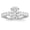 Platinum, variant on 2 to 5 Carat LAB GROWN DIAMOND Classic Prong Set Oval Cut Diamond Engagement Ring (E-F Color VS2-SI1 Clarity) Platinum 2 Carat Center Size: 5
