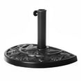 thumbnail image 2 of WestinTrends Sturdy Freestanding Resin Umbrella Half Base, Black, 2 of 14