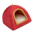 thumbnail image 2 of Casa para gatos Fernando Cueva Cojín interior de otoño e invierno Rojo L, 2 of 8