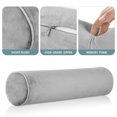 thumbnail image 5 of Neck Roll Pillow Cylinder Round Cushion Memory Cotton Pillow for Men and Women, 5 of 6