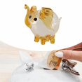 thumbnail image 6 of Glass Piggy Bank Money Saving Box Elephant Design Hand Blown Material for Nursery Birthday Gift, 6 of 9