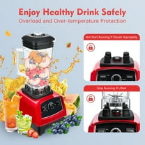 2L Smoothie Blender, Low Noise, Speed Adjustable, 2200W Professional Countertop Shake Blenders for Kitchen AC 110V