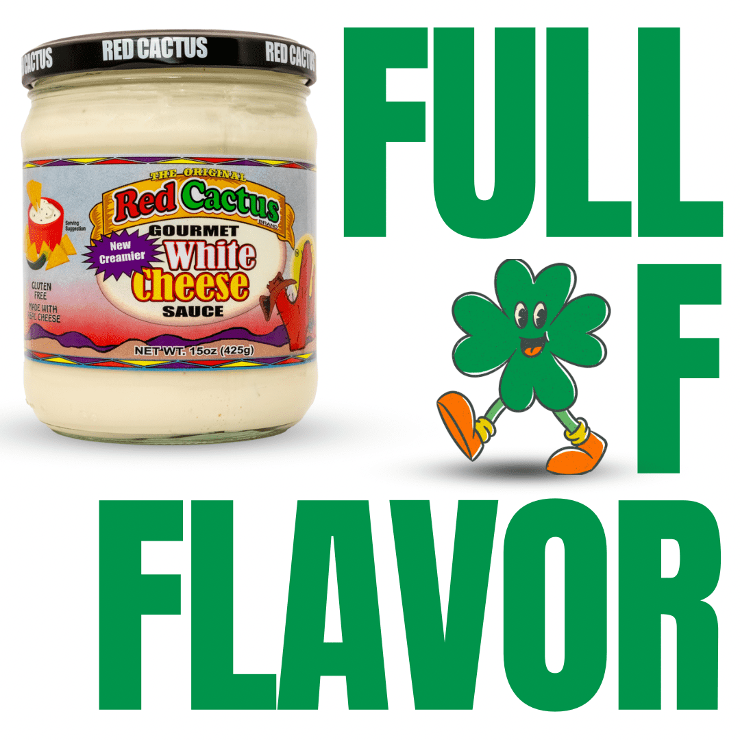 Red Cactus Gourmet White Cheese Sauce, 15 oz - Creamy Cheese Sauce for Dipping, Nachos, and Tacos