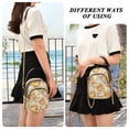 thumbnail image 7 of Shoulder Handbag Women's Crossbody Handbags 5.91x3.15x8.27 Inch Bank Card Bag Cash Bag Key Bag Yellow Roses Seamless, 7 of 7
