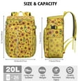 thumbnail image 3 of Travel Cooler Bag - Sunflower Camping Beer Cooler Backpack with Bottle Opener- Waterproof Insulated Picnic Backpacks - Cooler Bag for Beach, 3 of 6