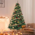 thumbnail image 2 of SEGMART 6FT Christmas Trees, Artificial Christmas Tree Decoration w/500 Tips, Premium Hinged Spruce Tree Holiday Decor, Artificial Christmas Tree, Green, 2 of 7