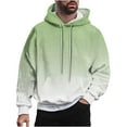 thumbnail image 2 of Yanghang Hoodies Men Casual Fashion Hooded Sweatshirts Round Neck Print Pullover Long Sleeve Tops Sweatshirt On Clearance, 2 of 6