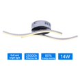 thumbnail image 5 of Bewildely Lámpara de techo Led Lámpara de techo con forma bifurcada Luces colgantes LED minimalistas modernas 14W 2 tiras LED Iluminación y accesorios No.1 Bewildely HA026183-01, 5 of 5