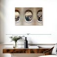 thumbnail image 3 of Elephant Stock Airplane Windows Wall Art - Horizontal Canvas Wall Art - Living Room Wall Decor - Transportation Canvas - Beige And Brown Decor - 30" x 20", 3 of 8