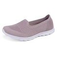 thumbnail image 1 of Zapatos para caminar sin cordones para mujer Zapatillas ligeras de malla sólida Zapatos casuales sin cordones, 1 of 9