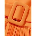 thumbnail image 6 of Sedceaty Women's Jumpsuit, Spaghetti Strap Sleeveless Solid Color Slim Fitting Belted Wide Leg Playsuit, 6 of 9