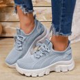 thumbnail image 2 of Women's Slip on Walking Shoes Wide Cushion Running Tennis Shoes with Arch Support Non Slip Sole Nursing Workout Gym Athletic Fashion Sneakers Gray Size 8.5, 2 of 5