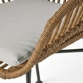 thumbnail image 3 of Lesley Outdoor Faux Wicker 2 Seater Chat Set with Tempered Glass Table, 3 of 8