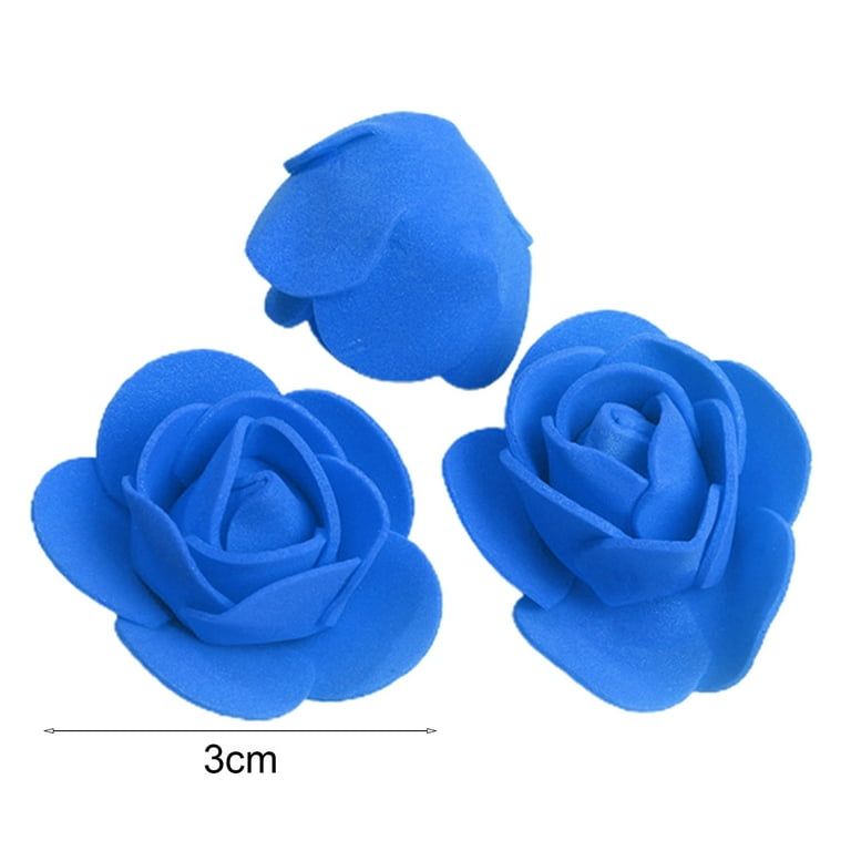 50PCS Fake Flower Heads for Crafts PE Foam Mini Roses Head