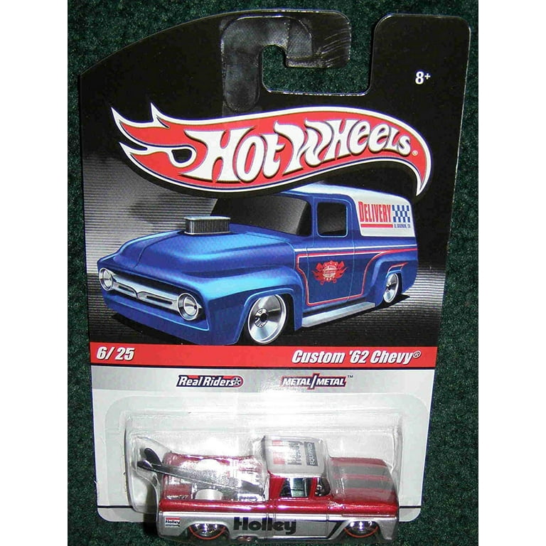 Hot Wheels Delivery: Slick Rides RED Custom '62 Chevy Holley 6/25 or 6/34