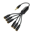 thumbnail image 2 of Divisor de auriculares,Divisor de auriculares Divisor de cable de audio de 3,5 mm,Cable de extensión divisor de auriculares Sin interferencias,Cable divisor en Y Fácil de usar Alto, 2 of 8