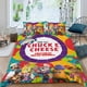thumbnail image 2 of Chuck E. Cheese Conjunto de sábanas temático, trío de piezas, cómodo y amigable con la piel, diseño único, regalo de decoración para el hogar para familiares, amigos y fans,135cm *200cm, 2 of 6