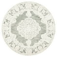 thumbnail image 4 of SAFAVIEH Micro-Loop Antonio Medallion Area Rug, Grey/Ivory, 4' x 6', 4 of 10