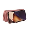 thumbnail image 6 of Wallet Case for Galaxy Note 20 Ultra, Magnetic Zipper Pouch Premium PU Leather with Kickstand Wallet Flip Shockproof Case Wrist Strap Card Slots Holder Pocket Samsung Galaxy Note 20 Ultra, Pink, 6 of 17