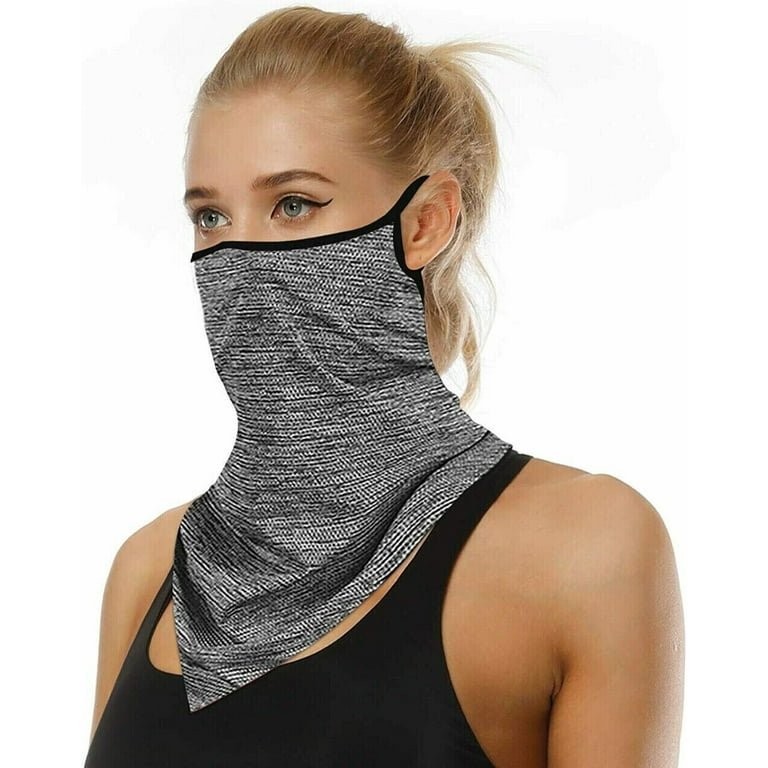Balaclava Neck Gaiter With Ear Loops - UV Sun Protection Face Mask Scarf For Outdoor Activities
