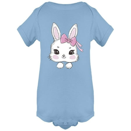 

Cartoon Rabbit And Pink Bow Bodysuit Infant -Image by Shutterstock 24 Months