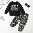 thumbnail image 2 of Godom Toddler Boy Outfits Sweatshirt and Pants 2PCS Casual Kids Boys Outfits Set Fall Winter Clothes, 2 of 6