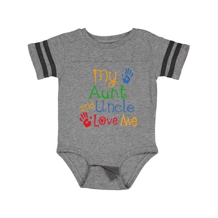 

Inktastic My Aunt and Uncle Love Me Gift Baby Boy or Baby Girl Bodysuit