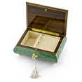 thumbnail image 2 of Beautiful 30 Note Turquoise Floral Inlay Musical Jewelry Box with Lock and Key - Wonderful Tonight, 2 of 2