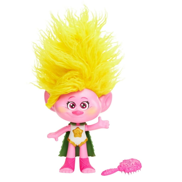 Muñeca Mattel DreamWorks Trolls Rainbow Hairtunes Viva con luz