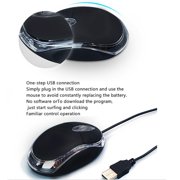Wired USB Optical Mouse for PC Laptop Computer Scroll Wheel LED Lights E4T9