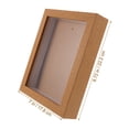 thumbnail image 2 of WRISTBIQUE Diy Frame Shadow Box Picture Frame Light Brown Density Board Display For Home Decoration 1Set, 2 of 6