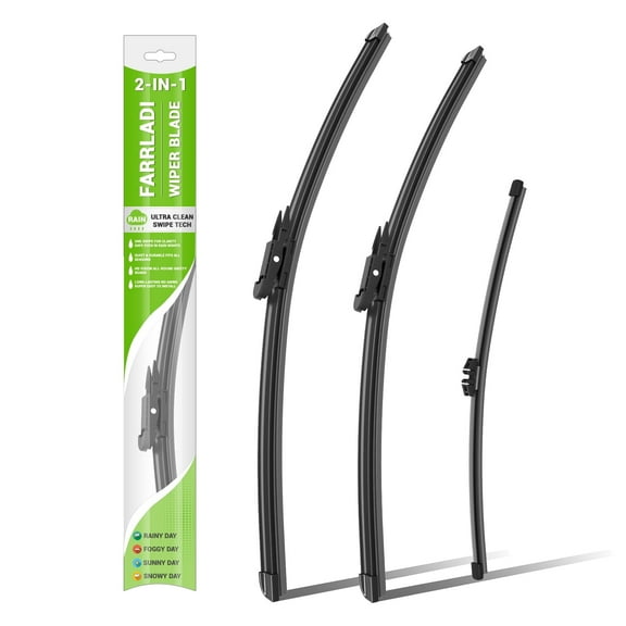 Windshield Wipers-28" 28" 14" Front and Rear Wiper Replacement for 2015-2023 Ford Edge Wiper Blades for MY Car(3 Pack)