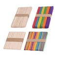 thumbnail image 4 of Wooden Popsicle Sticks, Smoothing Finish Natural Safe Wooden Ice Cream Sticks   For DIY  For Crafts Making, 4 of 8