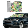 thumbnail image 4 of Disketp Windshield Sun Shade, Car Sun Shade For Front Window Watercolor Blooming Cactus Sunshades Sun Visor Protector Blocks Uv Rays Foldable, 4 of 9