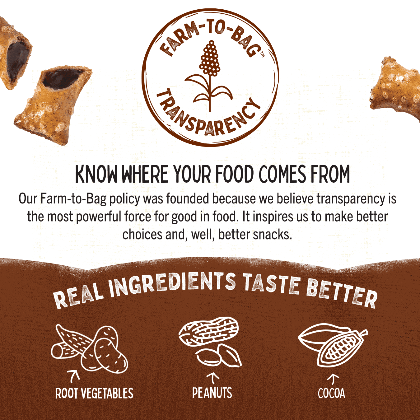 Quinn Snacks Gluten Free Peanut Butter & Chocolate Filled Pretzel Nuggets, 6.5 Oz