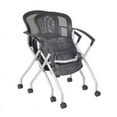 thumbnail image 6 of 66 in. x 24 in. Kee Training Table- Maple/Chrome and 2 Cadence Nesting Chairs, 6 of 7
